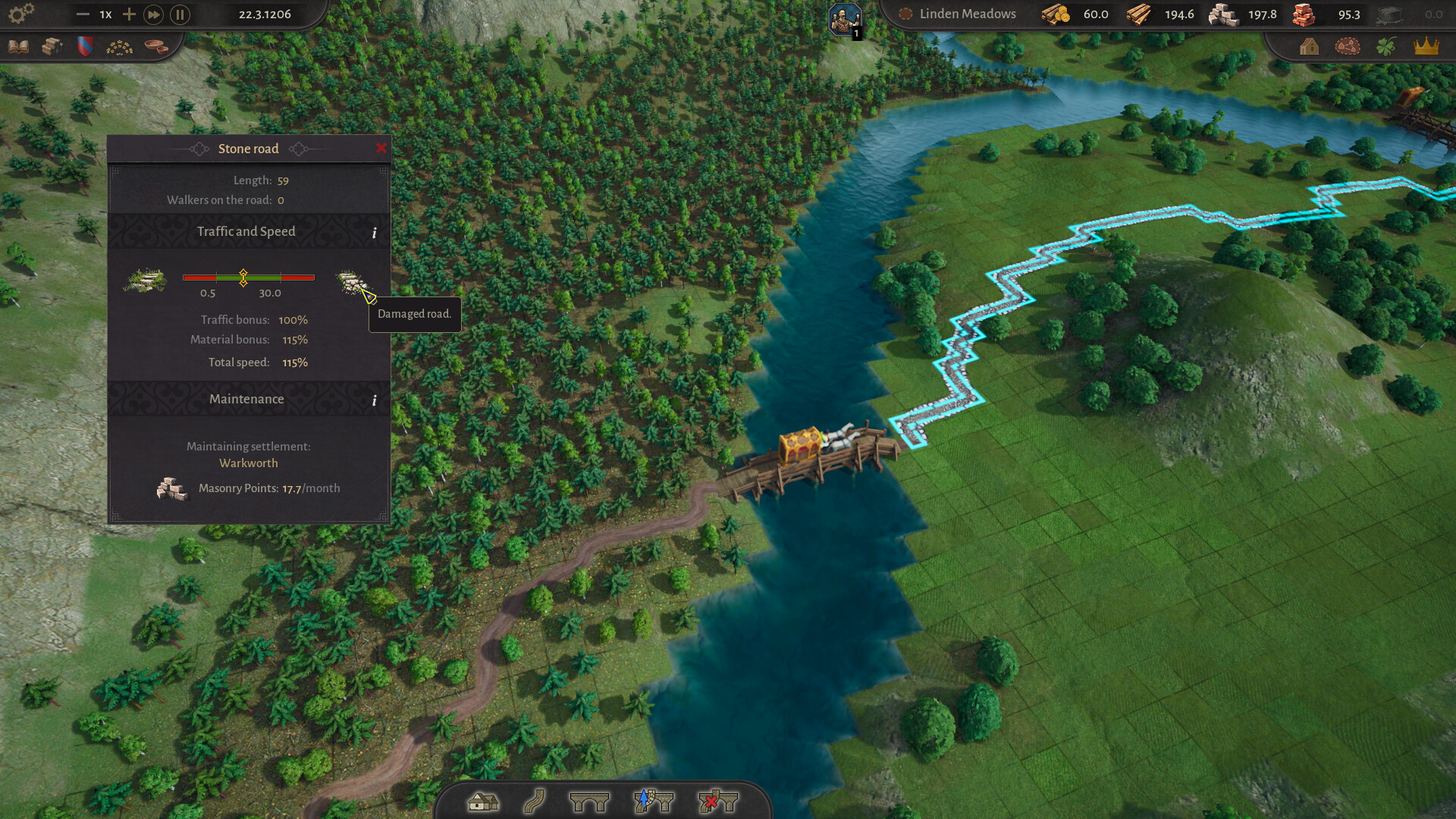 County of Fortune settlements guide - official Steam store screenshot of the county landscape with settlements
