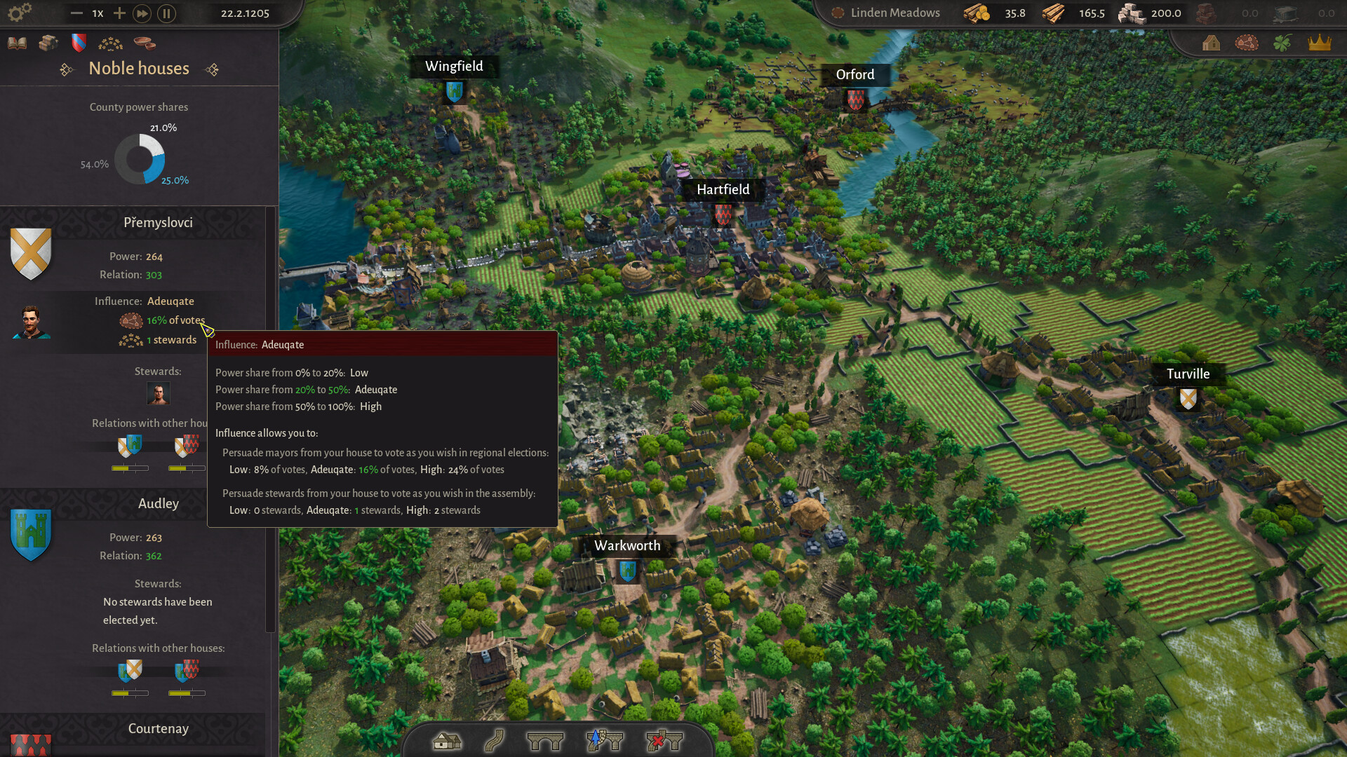 County of Fortune Handel-Guide - offizieller Steam-Screenshot aus dem Grafschaftsaufbau